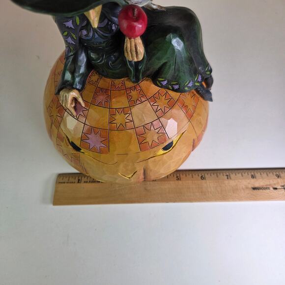 Jim Shore Heartwood Creek "Sweet and Sour" Halloween Figurine 4012605 Witch Cat - Picture 12 of 13